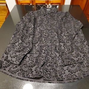 Black dress long sleeve shirt